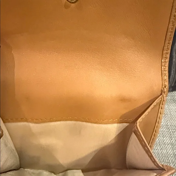 Coach Ergo Brown Signature & Leather Stripe Bifold French Wallet - Picture 4 of 6